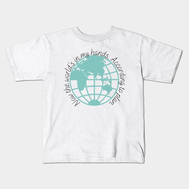 worlds in my hands Kids T-Shirt by RexieLovelis